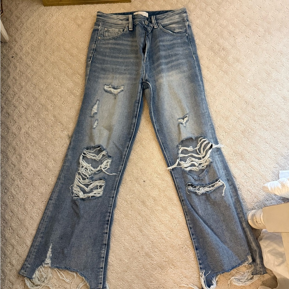 Stylish Distressed Wide Leg Jeans PETRA 153 never worn